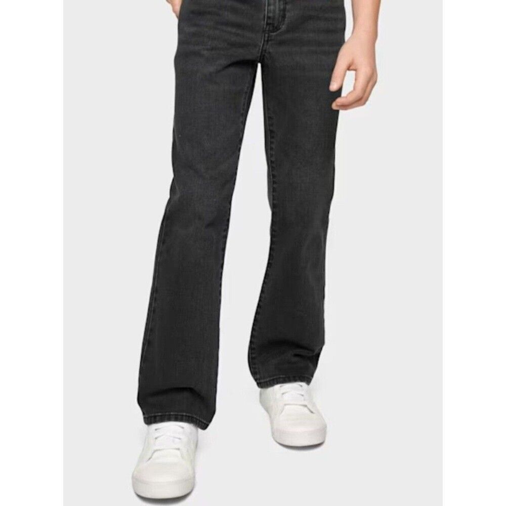 Children’s Place Sz 14 black onyx wash bootcut denim jeans NIP NWT